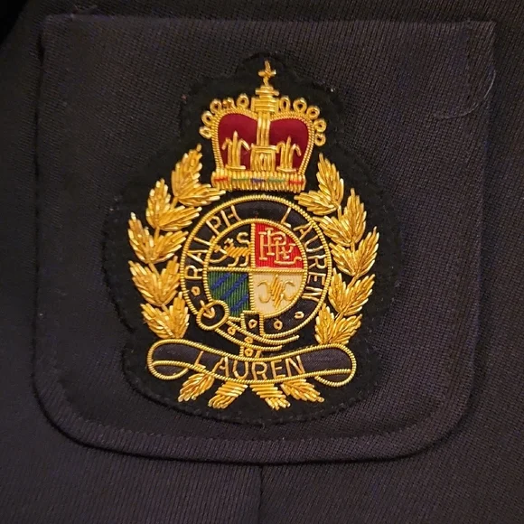 Lauren Ralph Lauren Black Blazer with Gold Accents - Picture 3 of 6